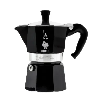 Bialetti Moka Express Color kawiarka aluminiowa na gaz 3 tz / 130 ml czarna - miniatura 1