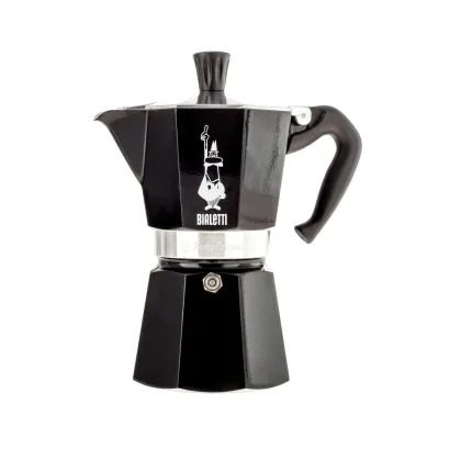 Bialetti Moka Express Color kawiarka aluminiowa na gaz pojemność 6 tz / 270 ml kolor czarna - miniatura 1