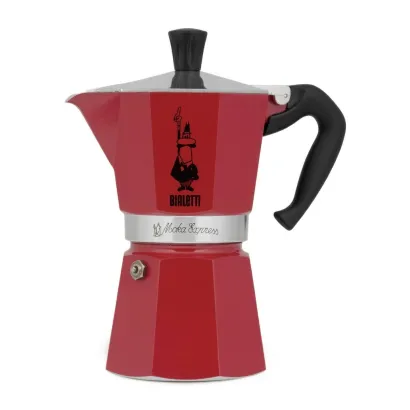 Bialetti Moka Express Color kawiarka aluminiowa na gaz 6 tz / 270 ml czerwona - miniatura 1