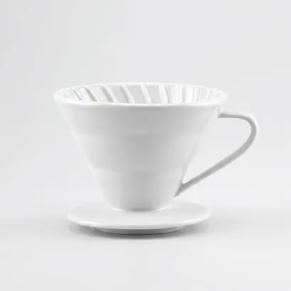 Dripper Ceramiczny Tiamo kolor biały rozmiar V02 - miniatura 1
