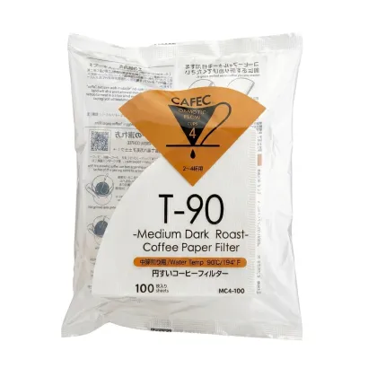 CAFEC Filtry papierowe TH-3 (dawniej T-90) Medium Roast 100 szt. pojemność 4 filiżanki - miniatura 1