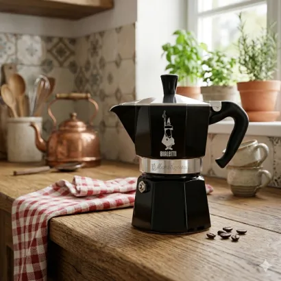 Bialetti Moka Express Color kawiarka aluminiowa na gaz pojemność 3 tz / 130 ml kolor czarna - miniatura 2
