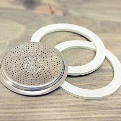 Uszczelki gumowe i sitko do kawiarek GAT rozmiar 1 tz - miniatura 2