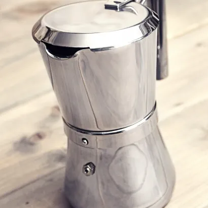 Giannini Giannina La Tradizione kawiarka stalowa na indukcję 3 tz / 150 ml srebrna - zdjęcie 3