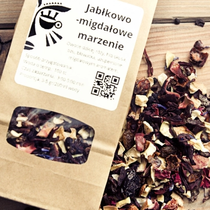Herbatka owocowa jabłkowo-migdałowe marzenie waga 100g - miniatura 2