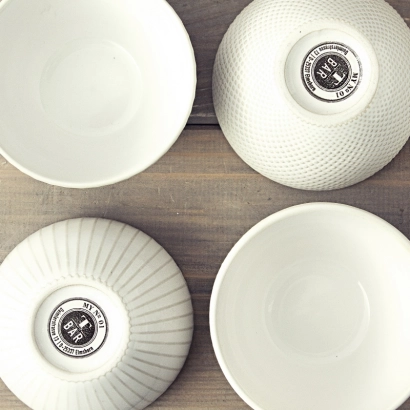 BAILONG Zestaw czarek Kaori z kamionki 4 szt pojemność 120 ml - zdjęcie 1