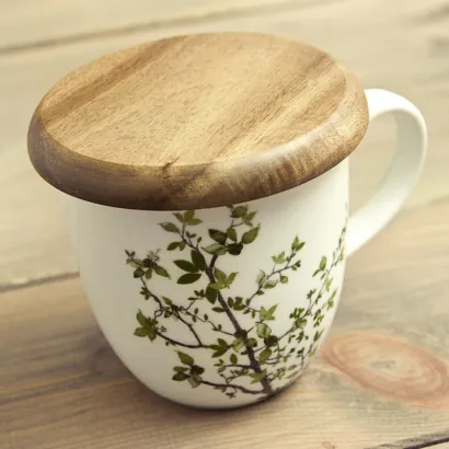 Natura kubek z drewnianym spodkiem 350 ml - zdjęcie 2