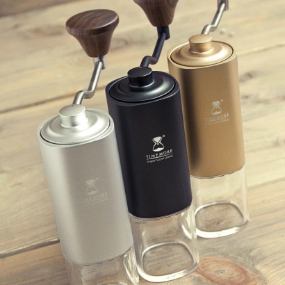 Timemore Chestnut G1 młynek do kawy kolor silver transparent - zdjęcie 3