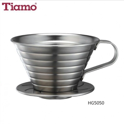 Tiamo dripper stalowy 1-4 filiżanki