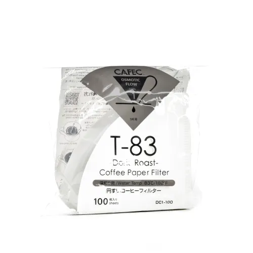 CAFEC Filtry papierowe TH-2 (dawniej T-83) Dark Roast 100 szt. pojemność 1 filiżanka