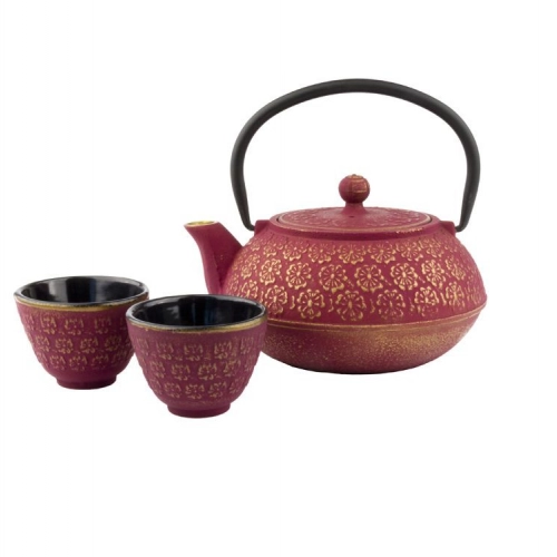 Bredemeijer Shanghai żeliwny zaparzacz i dwie czarki pojemność 0,6l