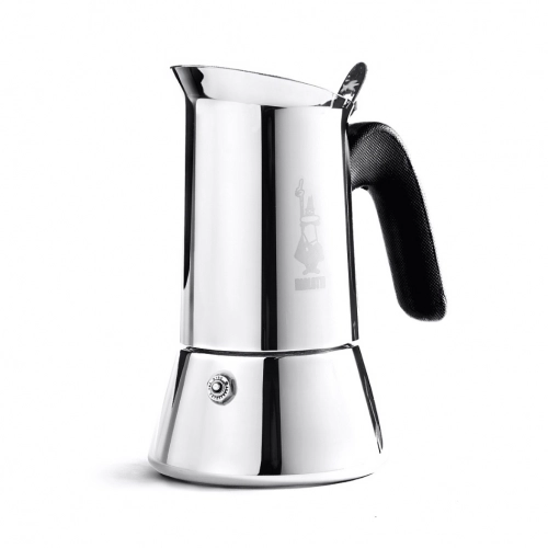 Bialetti New Venus kawiarka stalowa na indukcję pojemność 4 tz / 200 ml kolor srebrna