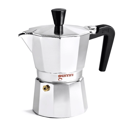 Giannini Nina kawiarka aluminiowa na gaz pojemność 3 tz / 150 ml kolor srebrna