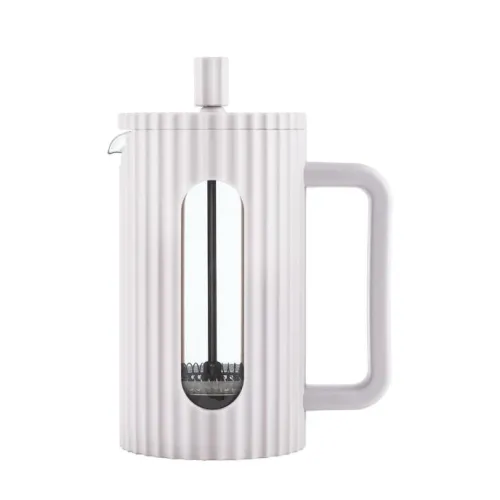 Klausberg French press zaparzacz do kawy i herbaty pojemność 600 ml kolor kremowy