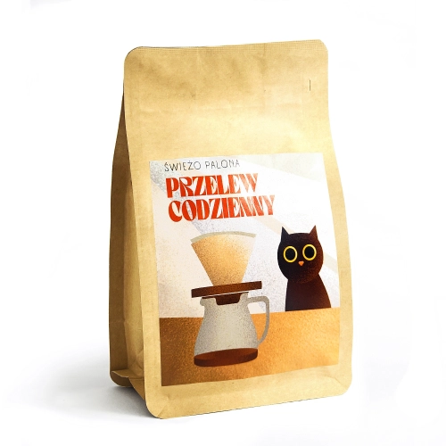 Kawa ziarnista mielona Codzienny Przelew Tanzania Washed waga 250g zmielona do French Pressa / Aeropressa