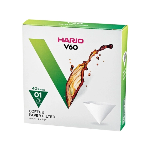 Hario filtry papierowe 40 szt. do drippera V60 rozmiar 01