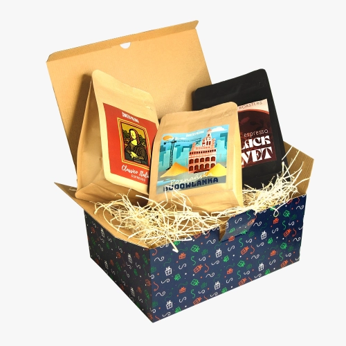 Świąteczny zestaw startowy trzech kaw do espresso: klasyczne mieszanki