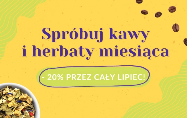 Powrót Kawy i Herbaty Miesiąca: Kawa Rwanda Ibis PB Washed i Herbata Letni Wiatr z 20% Zniżką w Lipcu!