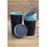 Zestaw dwóch kubków Circular Cup różnych rozmiarów kolor czarno-błękitne