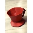 Zestaw Bialetti dripper plastikowy czerwony i filtry rozmiar 1-2 filiżanki