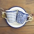 Laura Ashley zestaw filiżanek espresso Floris i Candy Stripe materiał porcelana