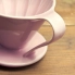 CAFEC Dripper ceramiczny Arita Flower pojemność 1 filiżanka kolor różowy