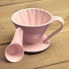 CAFEC Dripper ceramiczny Arita Flower pojemność 1 filiżanka kolor różowy