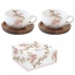 Sakura zestaw 2 filiżanek 100ml z drewnianymi spodkami