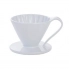 CAFEC Dripper ceramiczny Arita Flower pojemność 1 filiżanka kolor biały