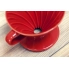 Hario dripper ceramiczny czerwony rozmiar V60-02