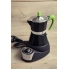 GAT Nerissima kawiarka elektryczna pojemność 6 espresso uchwyt zielony