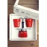 Zestaw Bialetti Mini Express Color + filiżanki Bicchierini kolor czerwony