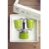 Zestaw Bialetti Mini Express Color + filiżanki Bicchierini kolor zielony