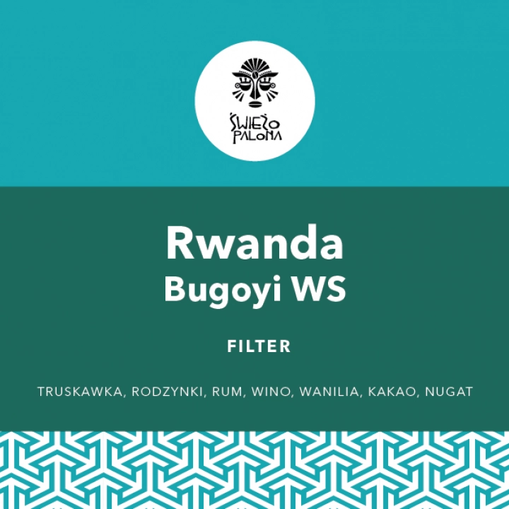 Rwanda Bugoyi Natural Red Bourbon waga 250 zmielona do french press / aeropress