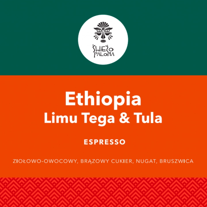 Ethiopia Limu Tega Tula Grade 1 Washed waga 250 zmielona do przelewowy / drip / chemex - zdjęcie 1