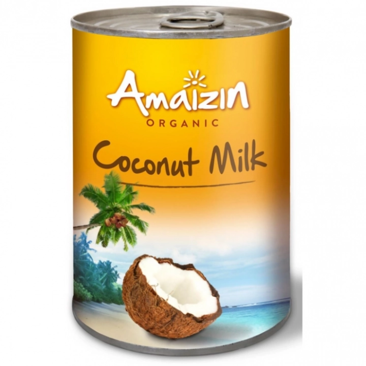 Amaizin Coconut Milk Napój kokosowy bez gumy guar w puszce (17% tłuszczu) BIO 400ml