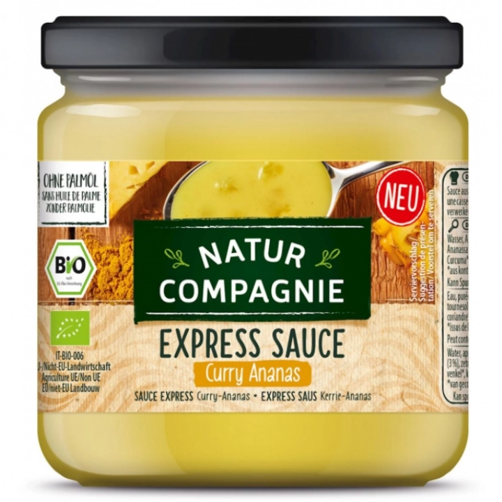 Natur Compagnie Sos Curry z ananasem BIO 325ml