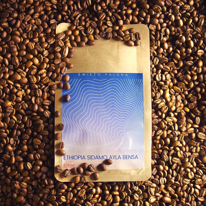 Ethiopia Sidamo Ayla Bensa Anaerobic Washed waga 200 zmielona do frenchpress/Aeropress - zdjęcie 1
