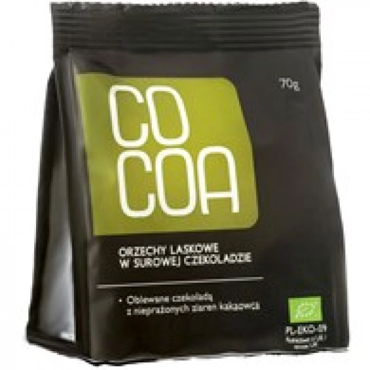 COCOA Orzechy laskowe w surowej czekoladzie BIO 70g