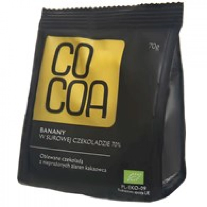 COCOA Banany w surowej czekoladzie BIO 70g