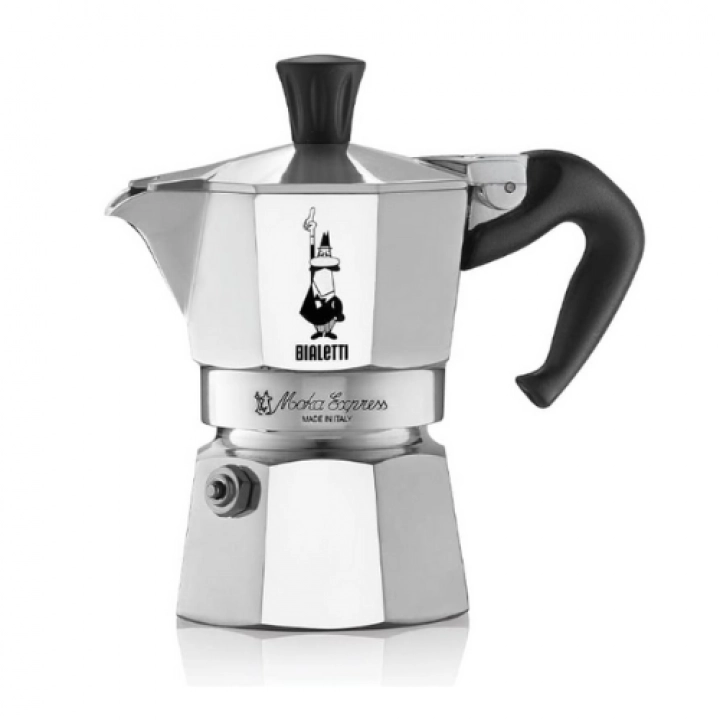 Bialetti Moka Express kawiarka aluminiowa na gaz pojemność 1 tz / 60 ml