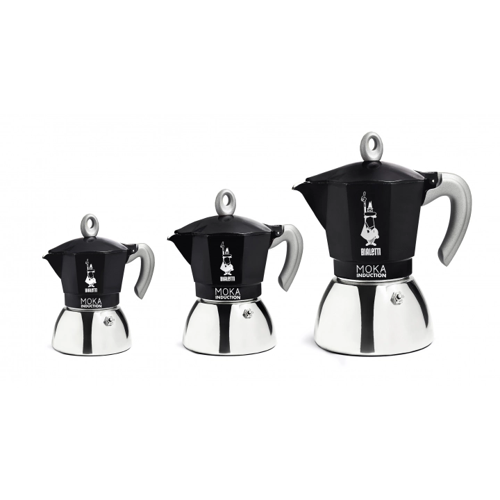 Bialetti NEW MOKA INDUCTION BLACK 2 CUPS - Moka Pot