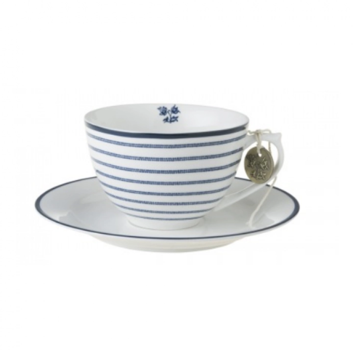Laura Ashley Candy Stripe filiżanka cappuccino