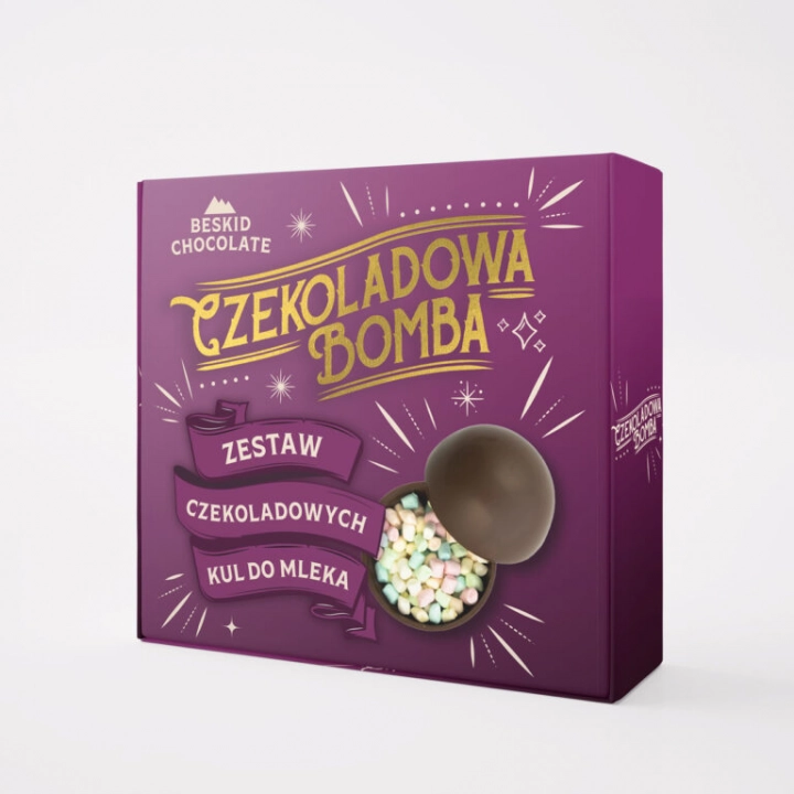 Beskid Chocolate Zestaw 4 bomb czekoladowych waga 200g