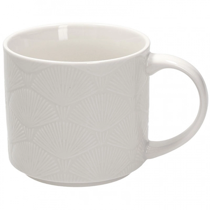 Tognana Fontebasso Relief Radius kubek porcelanowy pojemność 450 ml