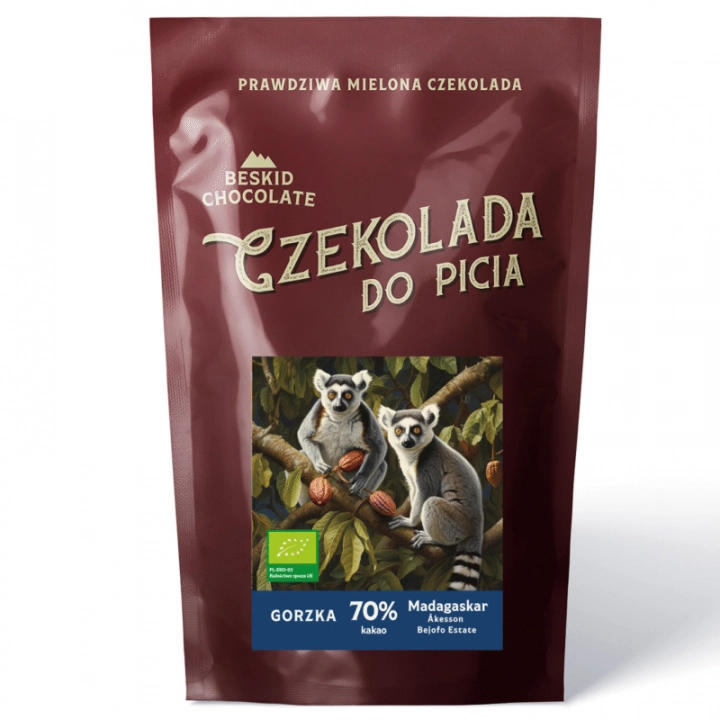 Beskid Chocolate Gorzka Czekolada do picia 70% Madagaskar 200g