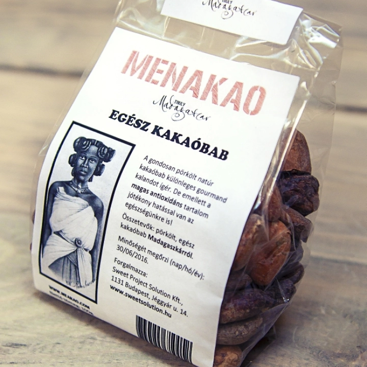 Menakao Prażone ziarna kakao 100g