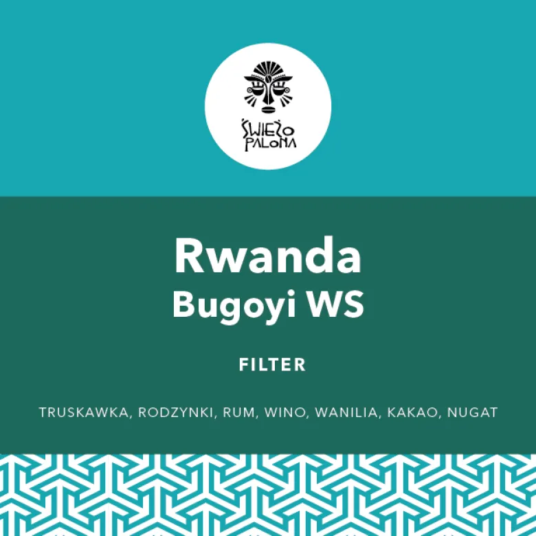 Rwanda Bugoyi Natural Red Bourbon waga 250 zmielona do french press / aeropress