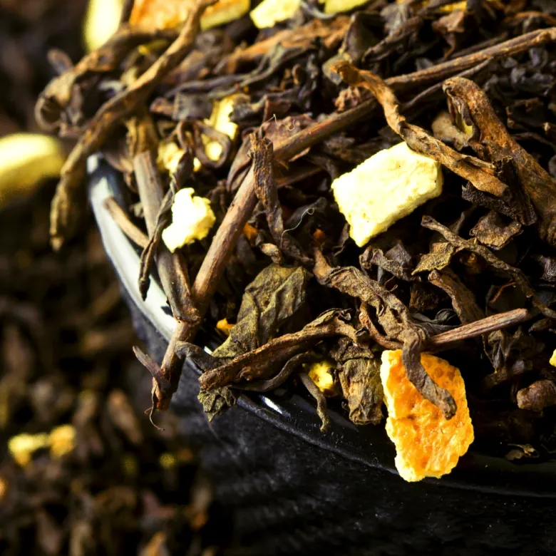 Herbatka owocowa Pu-erh pomarańcza-grapefruit waga 100g