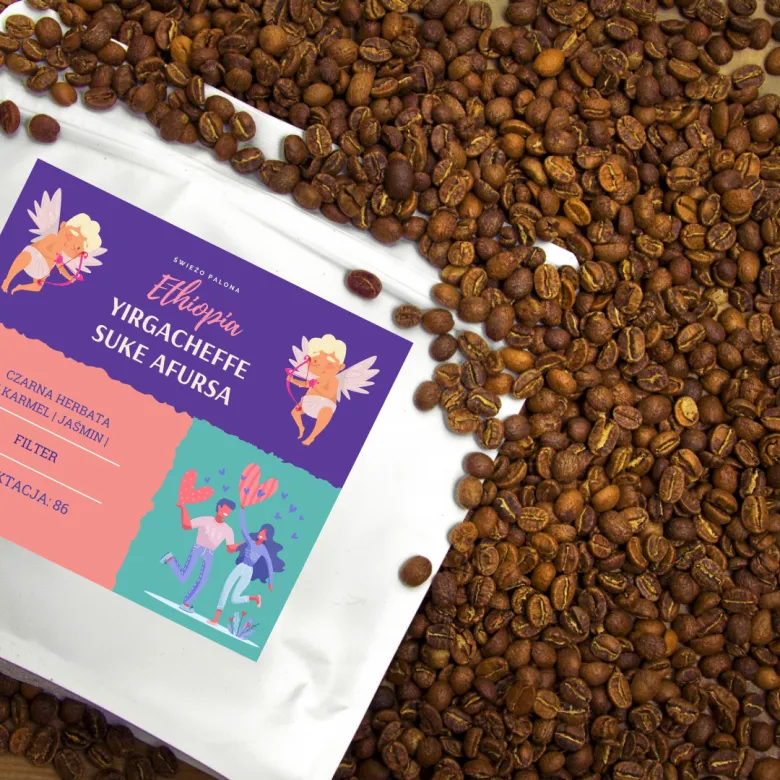 Ethiopia Yirgacheffe Suke Afursa Grade 1 250 do przelewowy / drip / Chemex